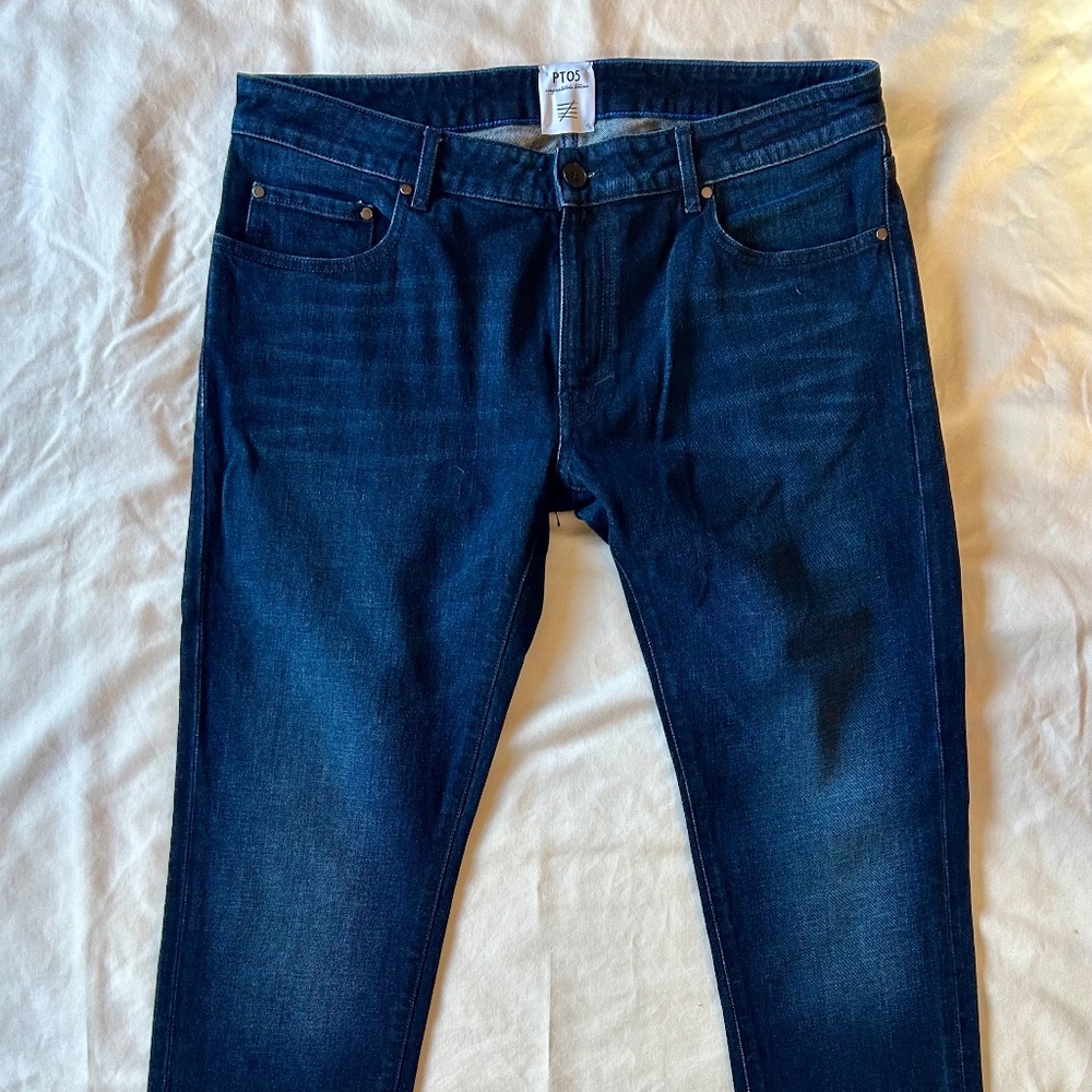 PTO5 Men's Dk Blue Jeans size 36  SOUL Slim Fit